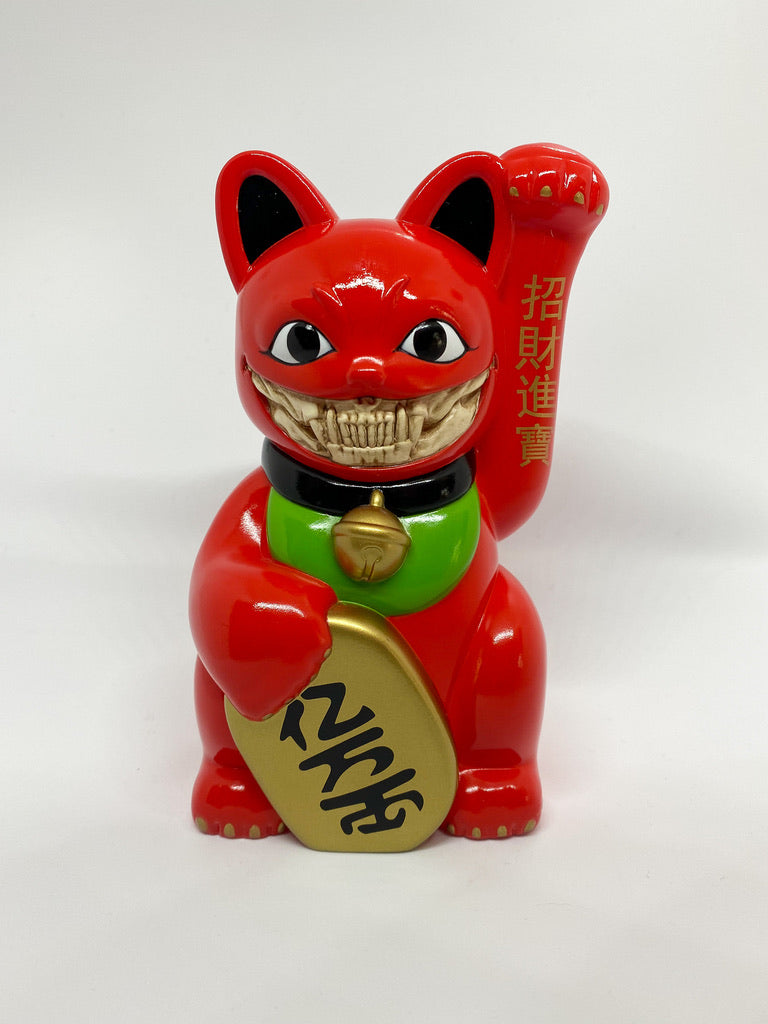 ラッキーキャット グリン ロンイングリッシュ 招き猫 ソフビ sofvi