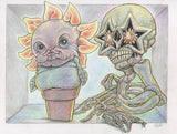 Original Drawing - Starskull and Flowergirl