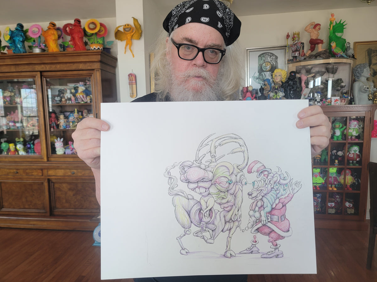 Original Drawing - Santa and Rudolph – PoPaganda