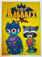 Rabbbit and Raccoon Print